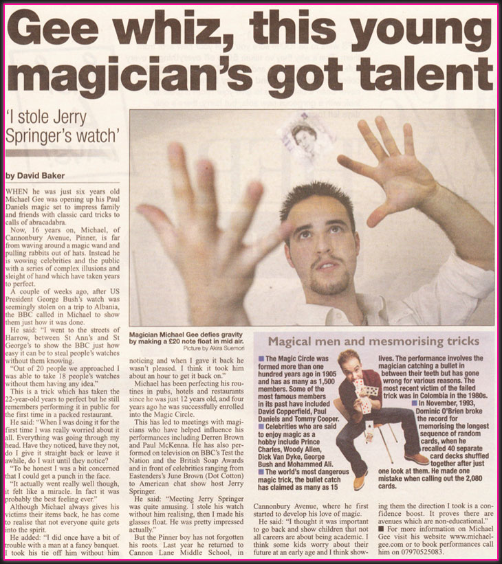 Michael Gee Magician - image 2